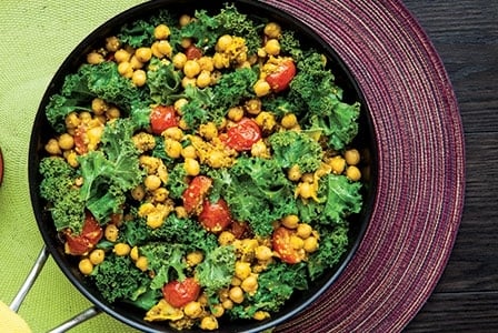 Meatless Monday: Chickpea Kale Stir-Fry
