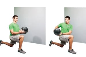 Medicine ball side toss